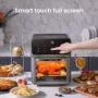 Freidora de aire eléctrica automática sin aceite, horno de cocina para hornear, freidora sin aceite y papel de almohadilla absor