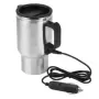 Hervidor de agua eléctrico de acero inoxidable para coche, taza térmica de 60W, 12V, 450ml, para café, té y leche