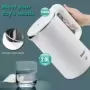 Hervidor eléctrico de té de acero inoxidable de 2 L, caldera de agua caliente sin BPA, apagado automático y protección contra he