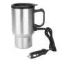 Hervidor de agua eléctrico de acero inoxidable para coche, taza térmica de viaje para café, té y leche, 12V, 450ml