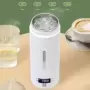 Hervidor eléctrico de acero inoxidable con Control inteligente de temperatura, calentador de tazas de café de viaje con pantalla