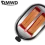 DMWD-tostadora de pan eléctrica multifunción, máquina de desayuno automática, sandwichera doméstica con cubierta antipolvo, cale