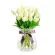 Florero Con 20 Tulipanes Blancos