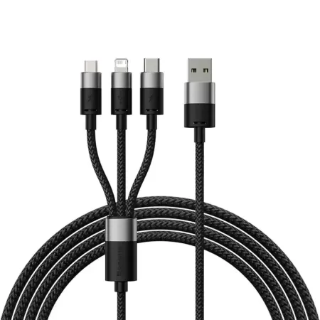 Baseus-Cable USB carga rápida 3 en 1