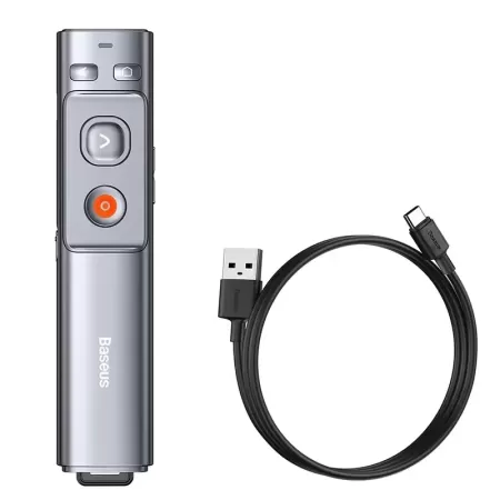 Baseus-puntero presentador inalámbrico, adaptador de carga USB C, proyector Powerpoint, Control remoto, bolígrafo presentador in