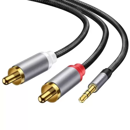 Rocoren-Cable de Audio 3,5mm a 2 RCA