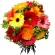 Ramo de Flores Con 20 Gerberas mix Colores y Follaje Verde