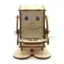 Robot de madera come monedas