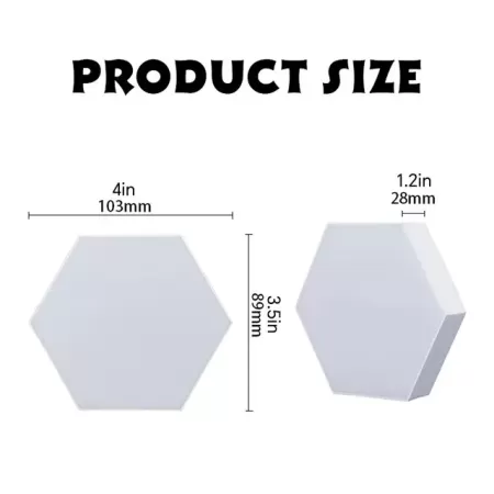 Luz de pared LED táctil Hexagonal, luz blanca neutra, luz nocturna táctil, conveniente de usar, ahorro de energía, 6 paquetes