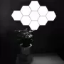 Luz de pared LED táctil Hexagonal, luz blanca neutra, luz nocturna táctil, conveniente de usar, ahorro de energía, 6 paquetes