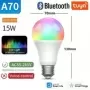 TNCE-bombilla Tuya E27 WIFI Zigbee Bluetooth, lámpara LED regulable de 2700-6500k RGB, aplicación Smart Life, voz con Alexa y Go