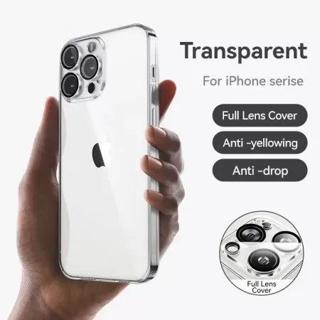 Joyroom-funda transparente para iPhone