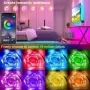 Tira de luces LED USB con Control por aplicación, cinta de lámpara Flexible con cambio de Color, 5050 RGB, para decoración de ha