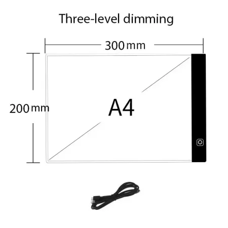 Tablero de dibujo Led regulable