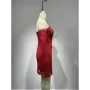 JUNE LIPS-Vestido de manga larga sin tirantes para mujer, vestido de encaje con cuentas de lentejuelas, Sexy, para celebridades,