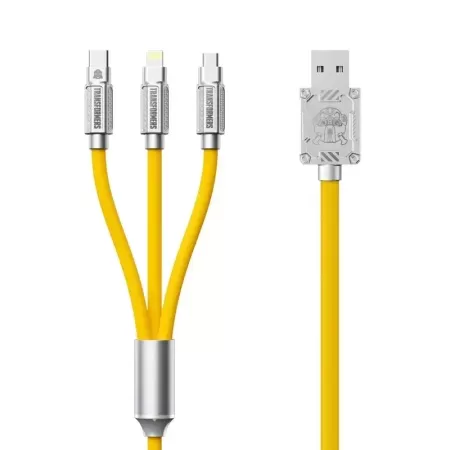 Transformers-Cable de datos de carga TF-A03 3.5A, interfaz de combinación tres en uno, USB tipo C, Puerto PD de carga rápida de 