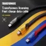 Transformers-TF-A08 de absorción magnética, nuevo Cable de datos 6A, carga súper rápida, Chip inteligente tipo C, puerto USB PD,