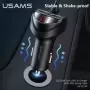 USAMS cargador USB Dual para automóvil