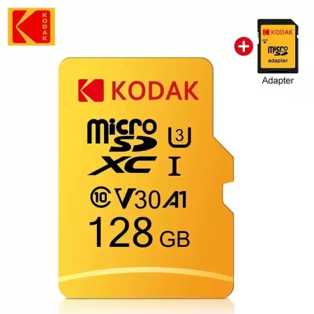 Kodak-tarjeta micro sd U3 para teléfono inteligente/cámara, Memoria Flash Clase 10, 32GB, 64GB, 128GB, 256GB, SDXC/SDHC