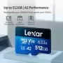 Lexar-tarjeta de memoria Original A1 V30, microsd Flash TF, 32GB, 64GB, 128GB, 256GB, C10, tarjeta de almacenamiento sd para tel