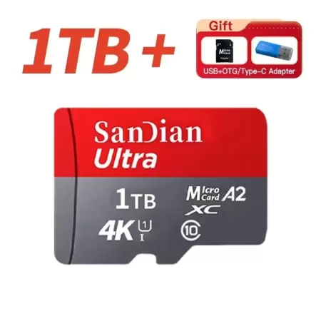 Tarjeta Micro TF/SD Original de 1TB, 128GB, Flash Clase 10, tarjeta de memoria SD de 256GB, 512GB, para teléfono/cámaras/tableta