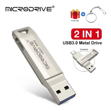 Microdrive-Pendrive 2 en 1 tipo C