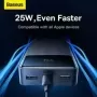 Baseus PD Banco de Energía Externo, Cargador Portátil, Batería Externa, Carga Rápida, Energía para iPhone, Xiaomi Mi, 25 W, 20 0