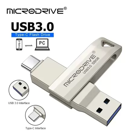 Microdrive-Pendrive Usb 3.0 de Metal tipo C