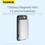 Baseus-Banco de energía magnético para iPhone, batería portátil de carga rápida inalámbrica, 10000 mAh, PD, 20W, 15, 14 Pro Max