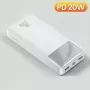 Baseus-cargador portátil de 20000mAh, batería externa de 10000mAh, PD, 20W, carga rápida para iPhone y Xiaomi