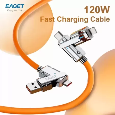 Eaget-Cable de carga rápida 4 en 1