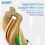 Eaget-Cable USB carga rápida