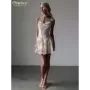 Clacive-Vestido corto plisado sin mangas para mujer, minivestido Sexy con tirantes, Espalda descubierta, para fiesta, verano, 20