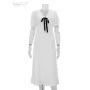 Clacive vestido blanco ajustado de verano para mujer, vestido Midi de oficina de manga corta con cuello de muñeca, vestidos eleg