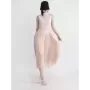 TWOTWINSTYLE-vestidos de temperamento sólido para mujer, cuello levantado, sin mangas, pliegues de cintura alta, vestido Delgado