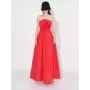 TWOTWINSTYLE-vestidos formales con apliques empalmados para mujer, sin tirantes, Espalda descubierta, pliegues de cintura alta, 