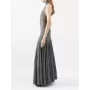 TWOTWINSTYLE-vestido de cuello alto sin espalda para mujer, traje de cintura alta, ajustado, adelgazante, estilo femenino