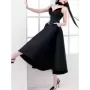 TWOTWINSTYLE-vestidos de temperamento liso para mujer, Túnica sin mangas con cuello en V, pliegues de retazos, elegante y delgad