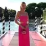 JUNE LIPS-vestido Midi con lazo hueco para mujer, traje Sexy con tirantes de fideos italianos, elegante, para fiesta y Club de c