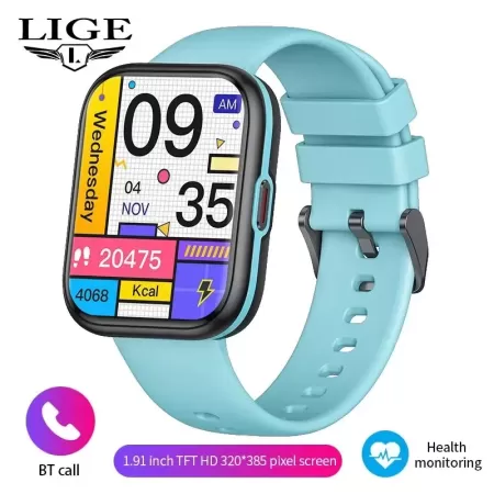 LIGE-reloj inteligente Original para hombre y mujer, pulsera deportiva resistente al agua, con NFC, de 1,91 pulgadas, para XIAOM