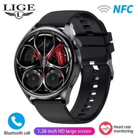 Reloj inteligente deportivo para hombre, pulsera resistente al agua con control del ritmo cardíaco y de la presión sanguínea, co