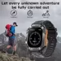 Reloj inteligente militar con GPS para hombre, dispositivo resistente al agua Ip68, con llamadas por Bluetooth y voz IA para And