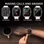 Reloj inteligente inalámbrico para iPhone y Android, modo multideporte, recordatorio de llamadas y rechazo, recordatorio SMS