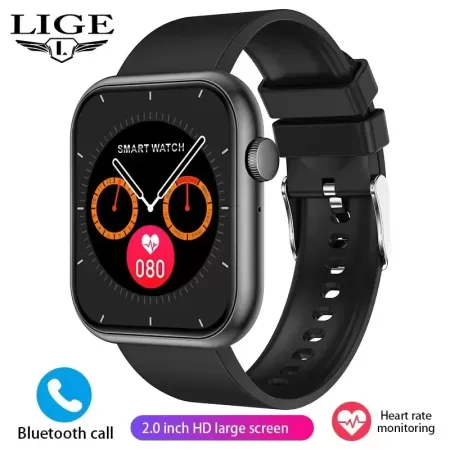 LIGE-reloj inteligente deportivo para mujer, accesorio de pulsera resistente al agua con Bluetooth, control de glucosa en sangre