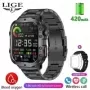 Reloj inteligente militar resistente Al agua para hombre, pulsera resistente Al agua lP68, de 2024 pulgadas, con llamada por Blu