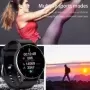 Reloj inteligente deportivo para mujer, pulsera resistente al agua con Bluetooth para Android e iOS, pantalla táctil completa, 2