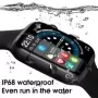 Reloj inteligente Serie 7 para hombre y mujer, pulsera resistente al agua IP68, con contraseña, carga inalámbrica, Bluetooth, ll