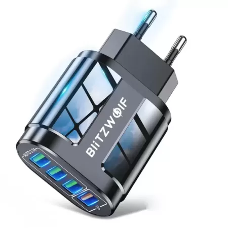 BlitzWolf-Cargador con 4 puertos USB BK-385