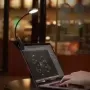 Baseus-Lámpara LED de mesa con Clip, luz táctil Flexible de lectura para estudio, dormitorio, mesita de noche y escritorio, reca