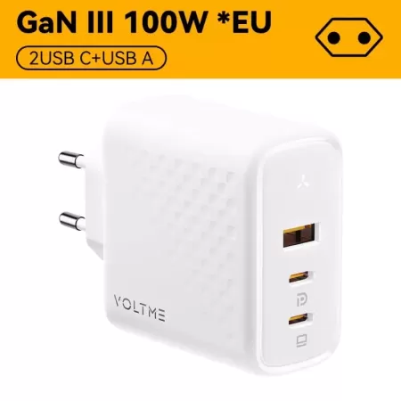 VOLTME-cargador USB GaN de 100W